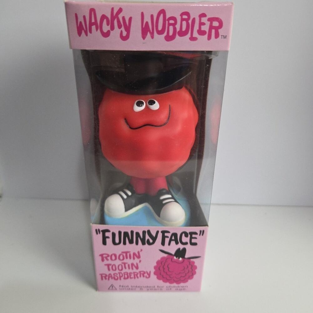 Wacky Wobbler ROOTIN’ TOOTIN’ RASPBERRY Rare Funko Bobblehead